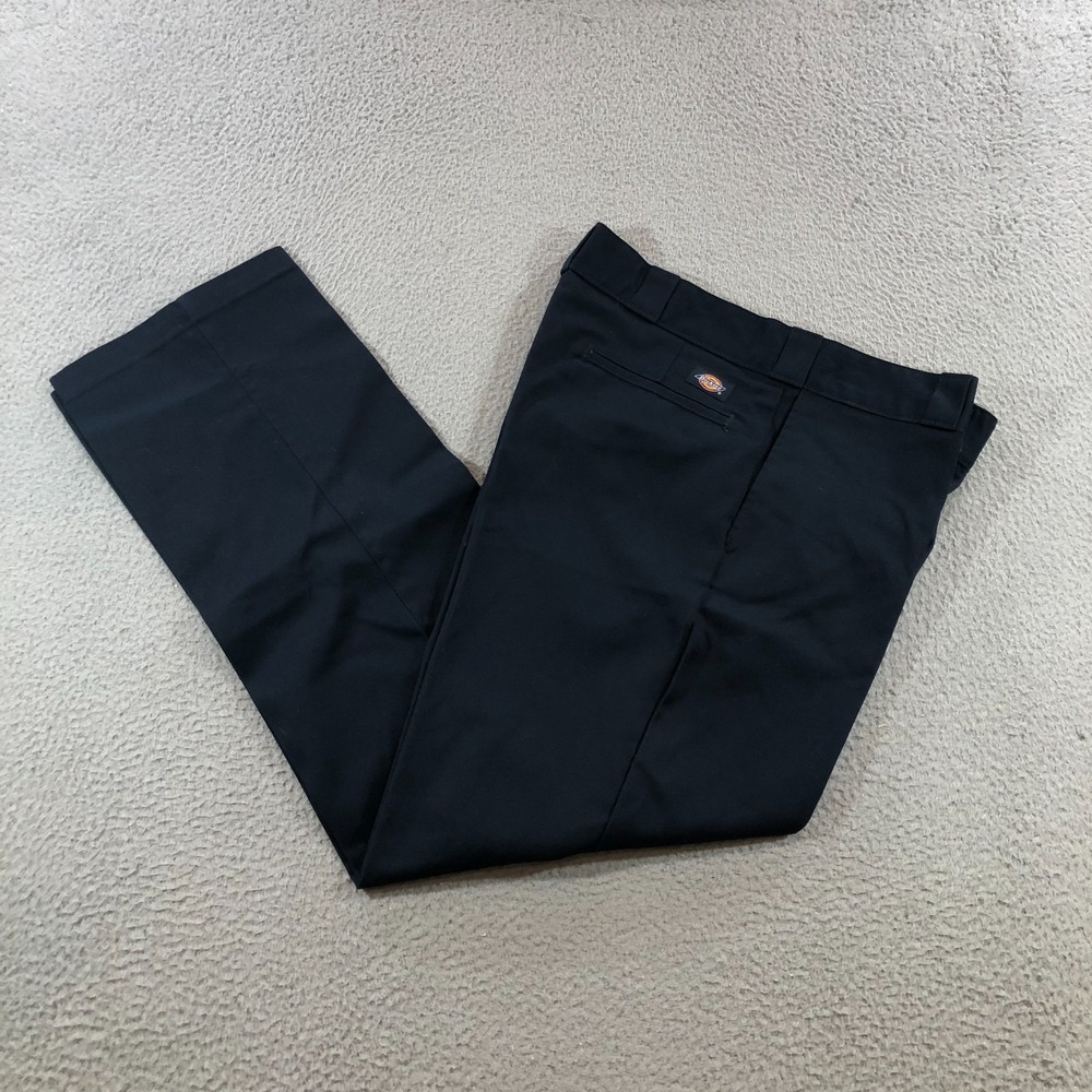 dickies 874 twill work pants mens 36x31 blue canvas thick